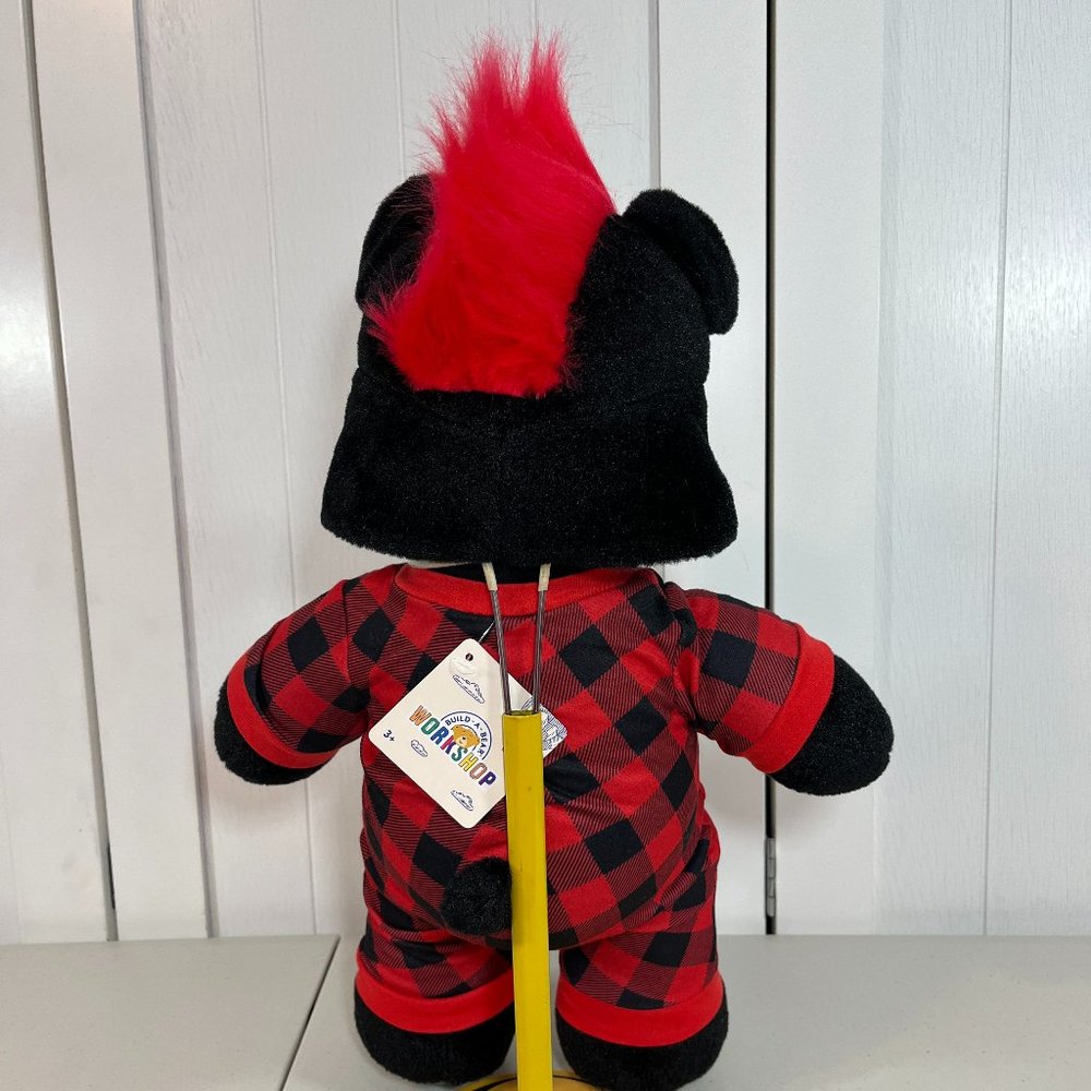 Build A Bear Mohawk Star Wars Darth Vader w/ NEW Checkered Pajamas and Sound - Picture 6 of 12